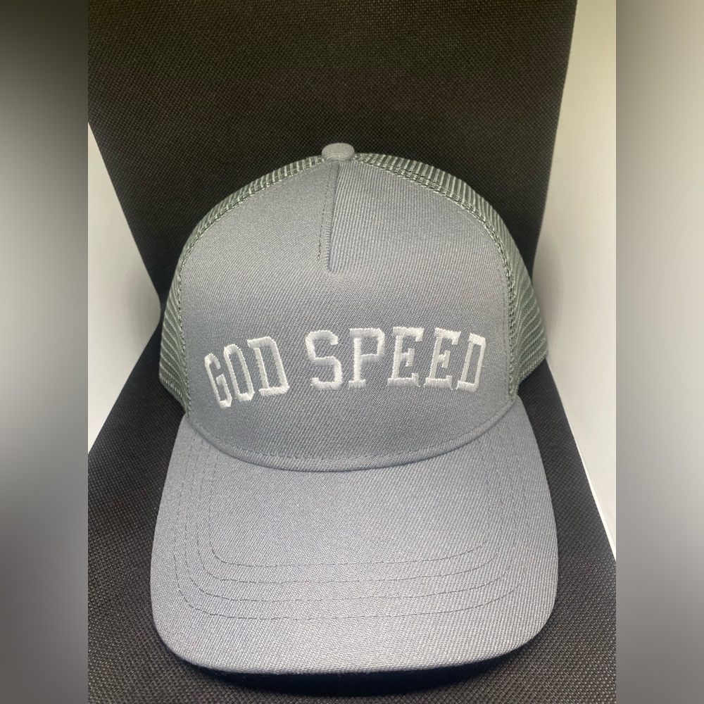 God Speed Snap Back Collection Gray And White